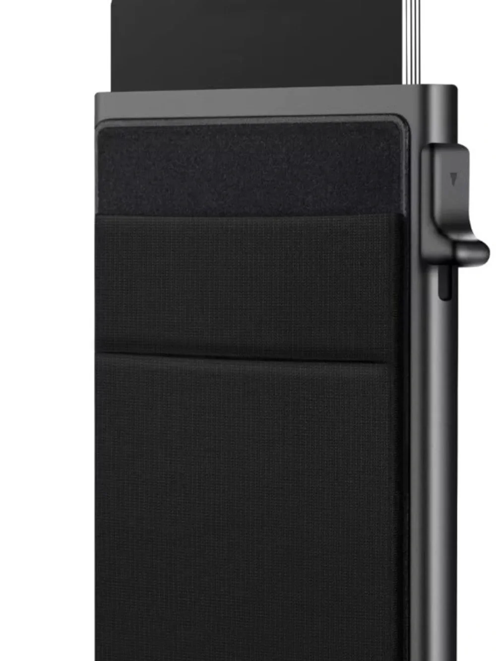 Sleek Black Minimalist yo Card Holder Wallet RFID blocking pop up